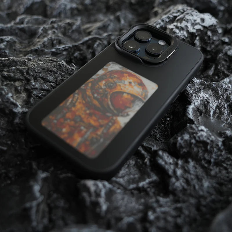 Rink Case C1 iPhone 13/14用 ブラック Reink Case C1 (Reinkstone) E-ink Phone Case for iPhone 13/14